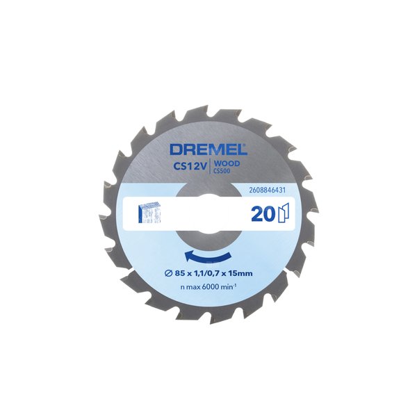 DREMEL Blueprint tarcza do drewna do piły kompaktowej, 85x15 T20