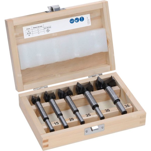 WIERTŁO EXPERT LAM. WOOD/ZAWIASÓW, 5PCS.