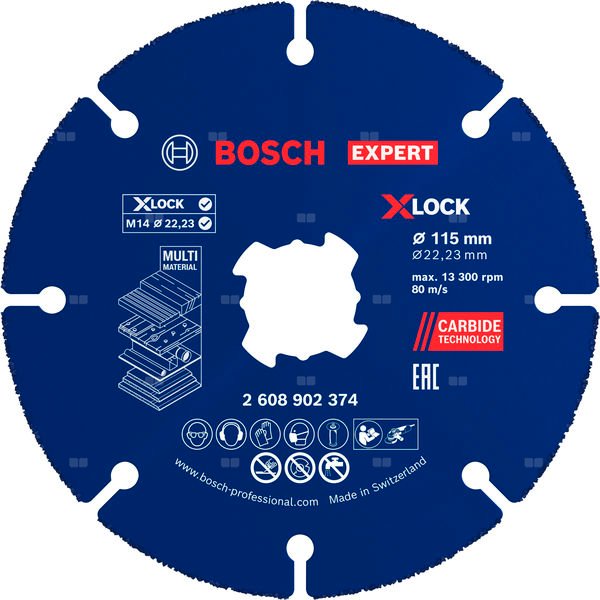 TARCZA TNĄCA RBE X-LOCK CMW fi 115