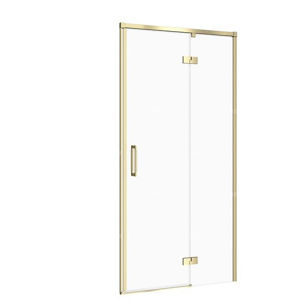 DRZWI NA ZAWIASACH KABINY PRYSZ LARGA ZŁOTA MAT 90X195 PRAWE TRANS