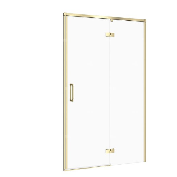 DRZWI NA ZAWIASACH KABINY PRYSZ LARGA ZŁOTA MAT 120X195 PRAWE TRANS