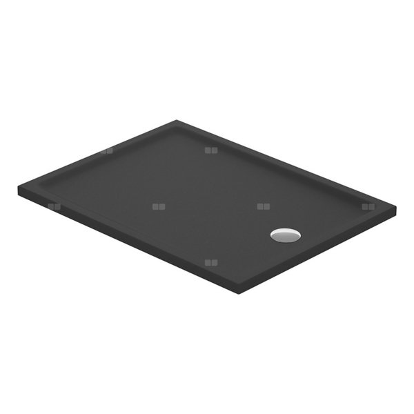 BRODZIK PROSTOKĄTNY TAKO 120X90X4 CZARNY MAT