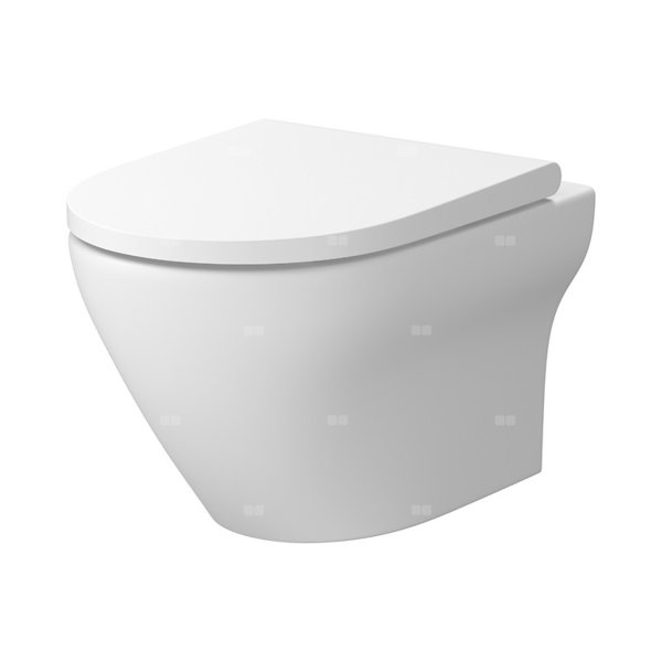 SET B572 MZ UM LARGA OVAL CLEAN ON DESKA SLIM WRAP DUR WO ŁW BIAŁY MAT