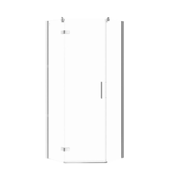 KABINA PRYSZNICOWA PIĘCIOKĄTNA CITY 80X80X195 LEWA SZKŁO TRANS.