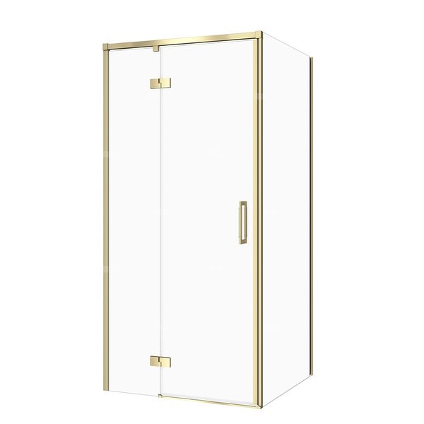 SET C269 KABINA LARGA ZAWIAS LEWA ZŁOTA MAT 80X90X195 SZK TRANS WIR
