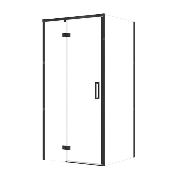 SET C113 KABINA LARGA ZAWIAS LEWA CZARNA 100X90X195 SZK TRANS WIR