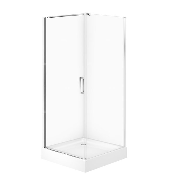 SET C383 KAB MODUO KWADR 1 DRZWI PEŁNE 80X80X195+TAKO BIAŁY 80X16 WIR