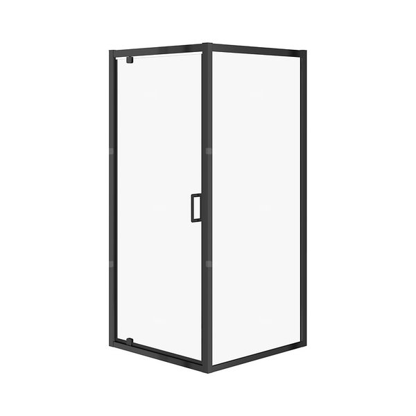 KABINA NAROŻNA ARTECO CZARNA PIVOT 90X90X190 SZKŁO TRANS