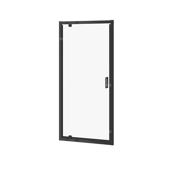 DRZWI PIVOT KABINY PRYSZNICOWEJ ARTECO CZARNA 90X190 SZKŁO TRANS