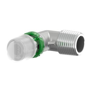 Kolano, końcówka zaprasowywana - gwint zewnętrzny 18x2 - 1/2"