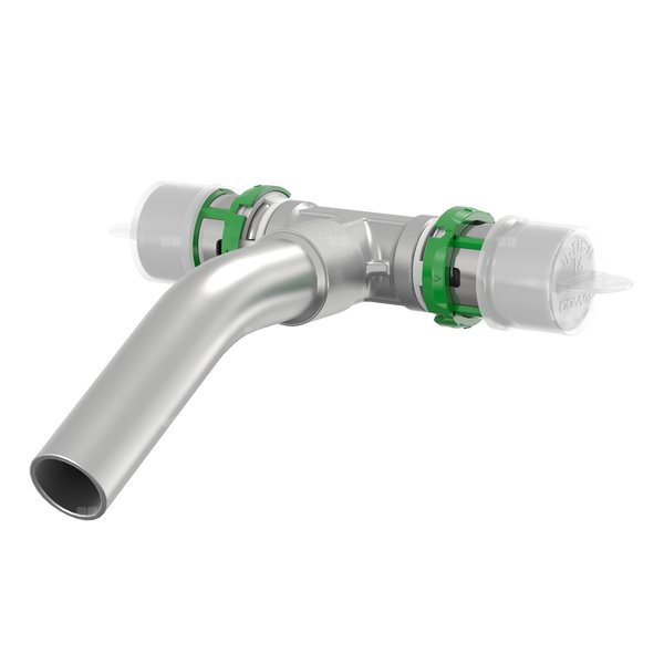 T - rura niklowana, l = 300 mm 16x2 - 15