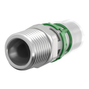 Złączka prosta, końcówka zaprasowywana - gwint zewnętrzny 63x4,5 - 2"