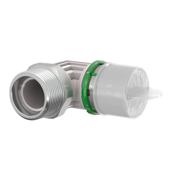 Kolano zaprasowywane 90st. - gwint zewnętrzny 40x3,5 - 1"1/4