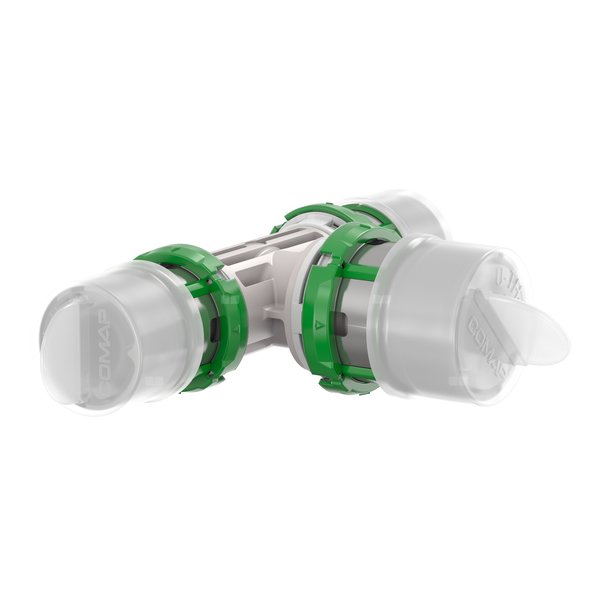 Trójnik redukcyjny, zaprasowywany (PPSU) 16x2-20x2-16x2