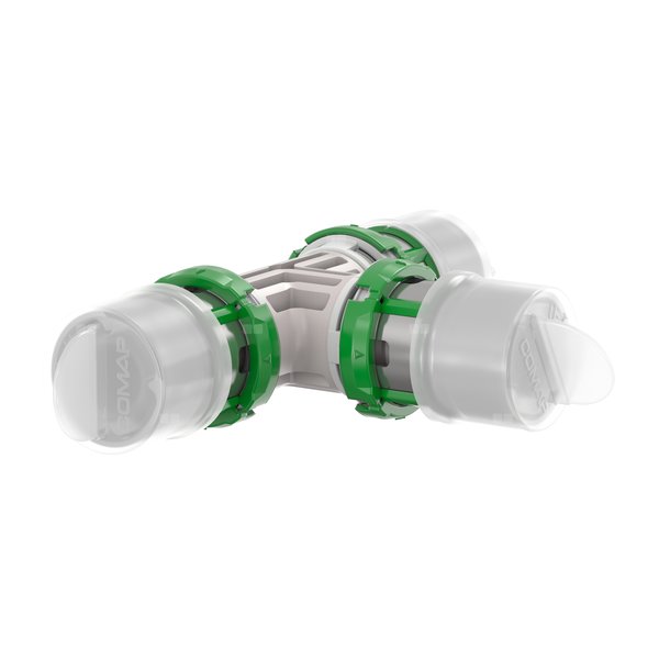 Trójnik równoprzelotowy, zaprasowywany (PPSU) 16x2