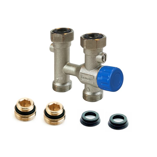 Zawór grzejnikowy termostatyczny COMAP AutoSarTk kątowy, połączenie 1/2'' x 3/4''