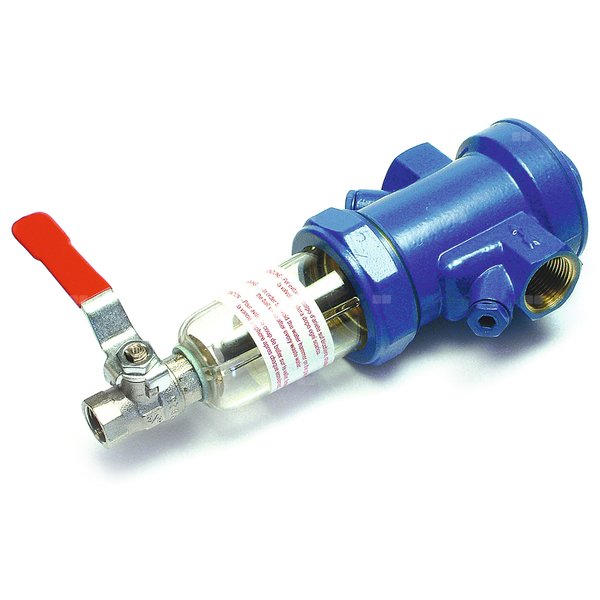 Filtr osadnikowy, naczynie przezroczyste z prętem magnetycznym 1"