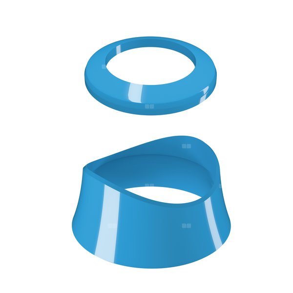 Zestaw pierścieni ozdobnych do głowicy SENSO kolor błękitny