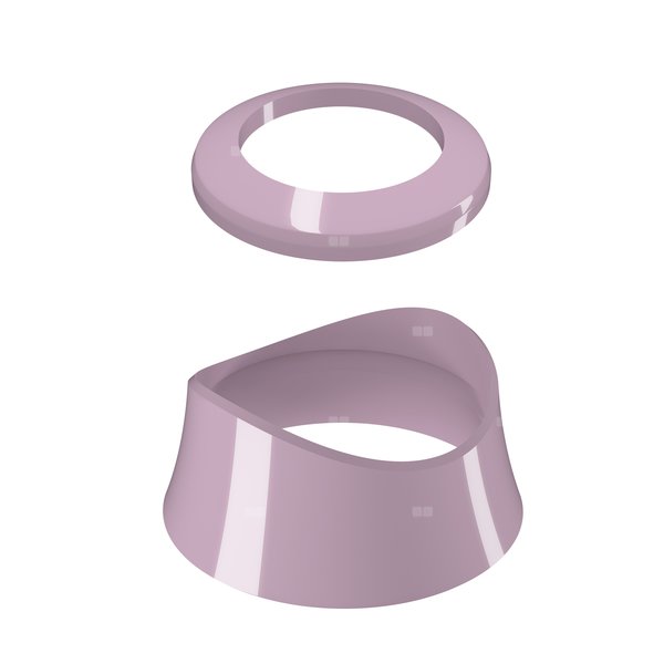 Zestaw pierścieni ozdobnych do głowicy SENSO kolor różowy