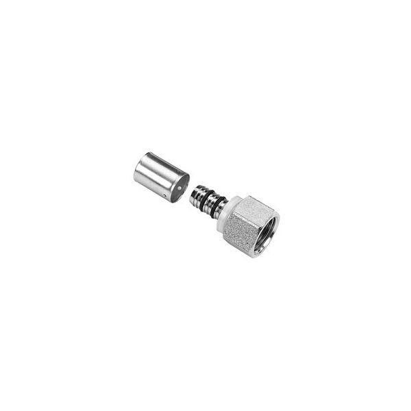 Łącznik prosty CONEX BÄNNINGER P7240 G, mosiądz niklowany, 20 mm x 1'' (system b flex x GW)