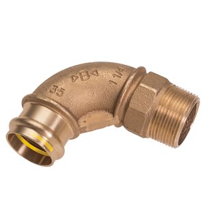 Gaz Łuk 90º z gwintem (GZ) 18 x 1/2"