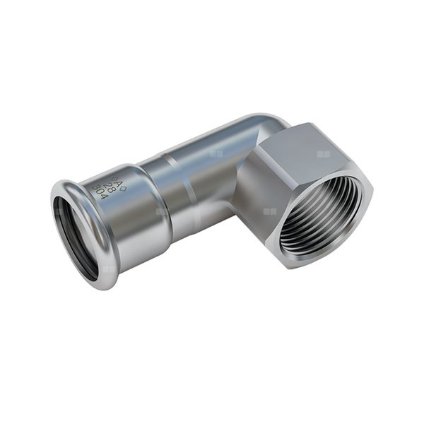 <A> Press Inox 304 Kolano 90 GW 22 x RP 3/4"mm
