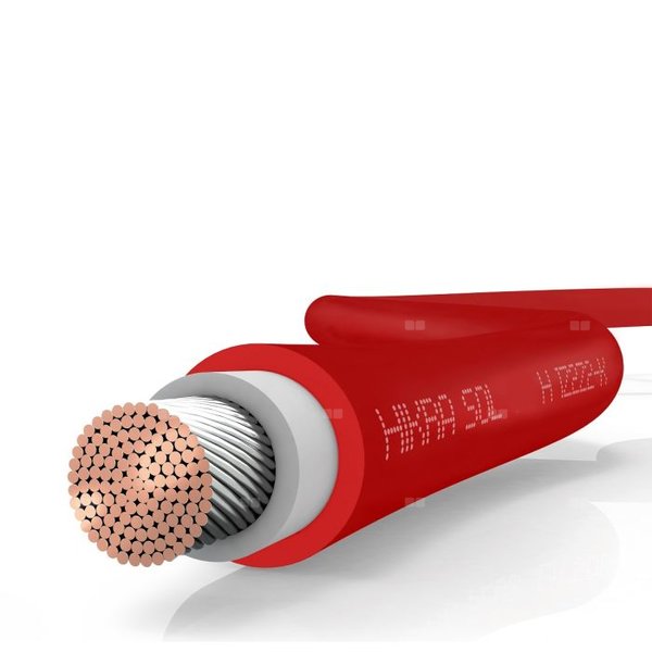 Kabel solarny HIS czerwony 6mm 100m (738616@0100)