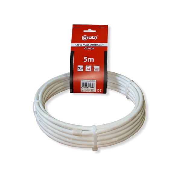 KABEL RG6 CCS CORAB BLISTER 5M
