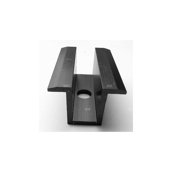 Klemy środkowe KLIK na panel 40 - 45mm 6 kpl czarne