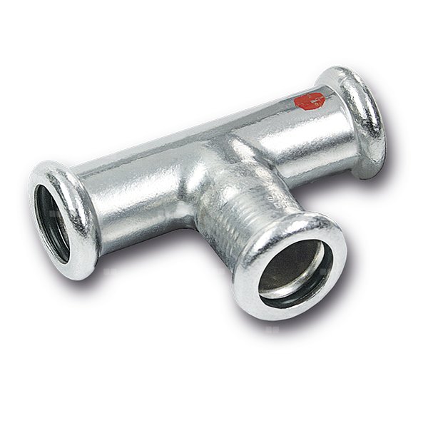 Trójnik Concept By SANHA Therm z długim odejściem stal 15 mm MZ