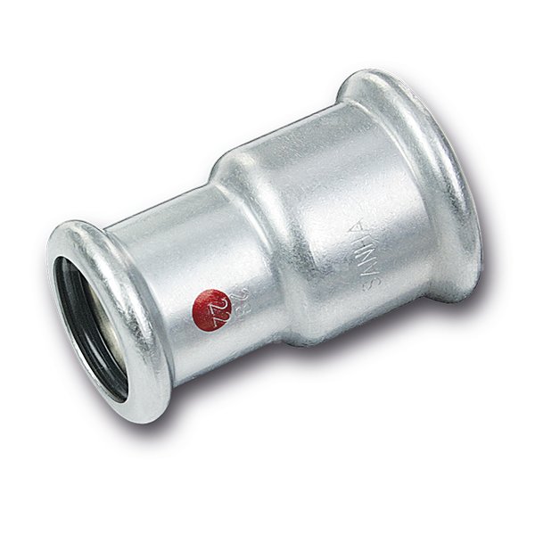 Mufa Concept By SANHA Therm redukcja, stal (ocynk galwaniczny/elektrolityczny), 15 mm x 12 mm (zw x zw)