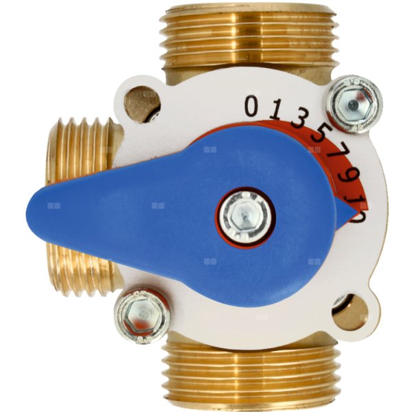 Zawór obrotowy trójdrogowy Concept By WOMIX GZM 3-20M, 6,3kv, 3/4''
