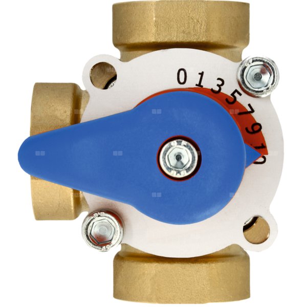 Zawór obrotowy trójdrogowy Concept By WOMIX GZM 3-15, 4kv, 1/2''