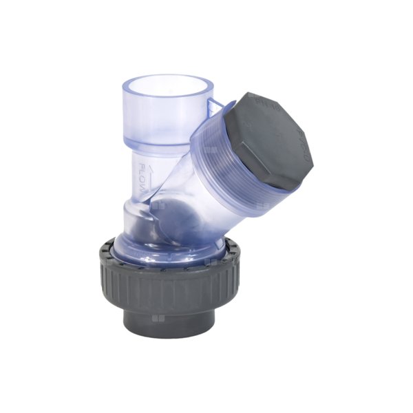 Zawór zwrotny kulowy przezierny PVC DN40 (klej)