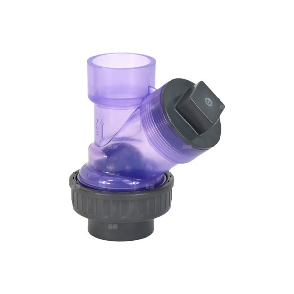 Zawór zwrotny kulowy przezierny PVC DN50 (klej)