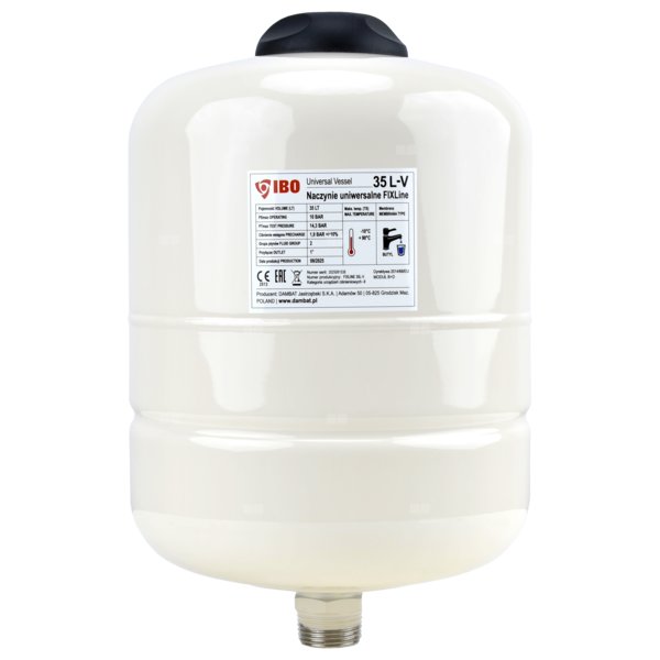 Naczynie membranowe FIXLine 35L-V 1" uniwersalne CO/CWU pionowe