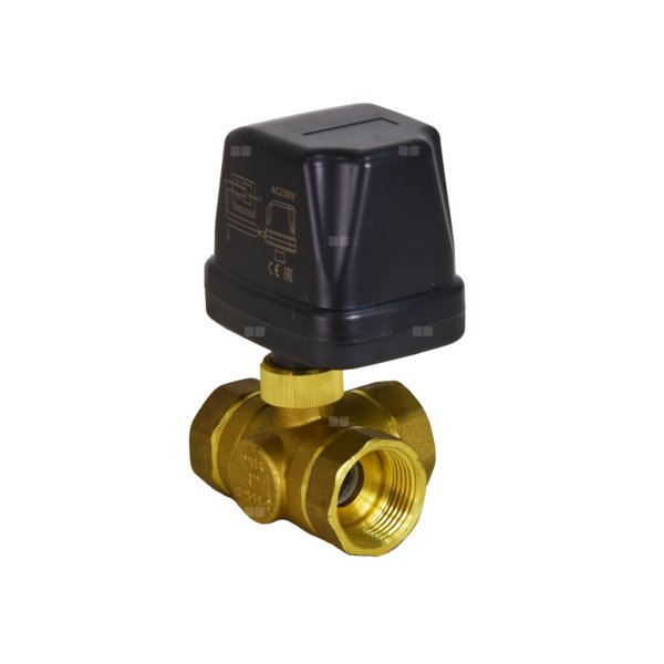 Elektrozawór kulowy DN32 - 3 drogowy