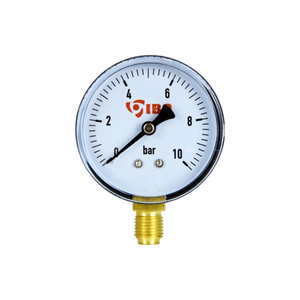 Manometr radialny 1/4" fi 60mm, 0-10bar