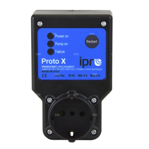 PROTO-X (1,1kW, 230V / 3/8A) zabezpieczenie
