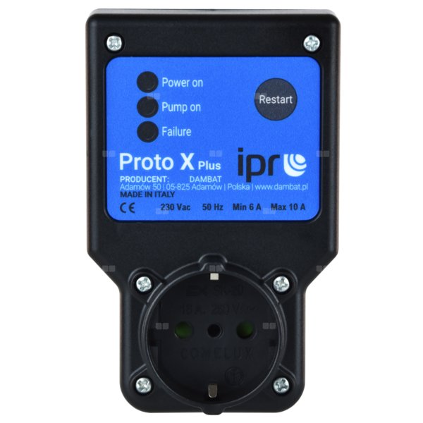 PROTO-X PLUS (1,5kW, 230V / 6/10A) zabezpieczenie