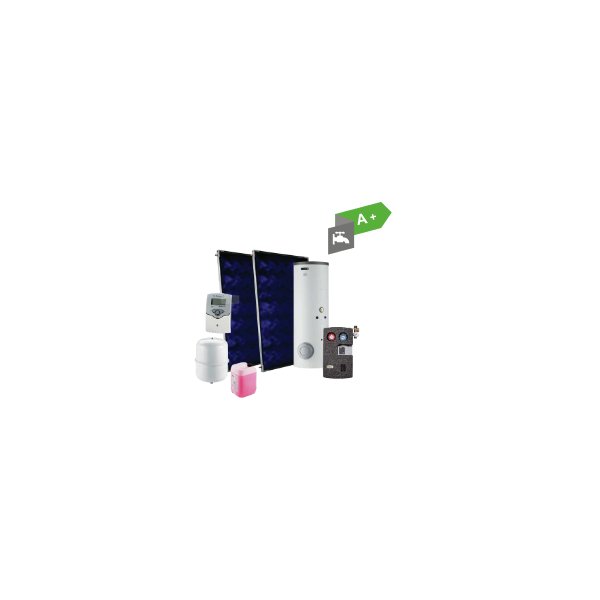 Inisol Uno SLIM 2K-5/BSL300 Zestaw solarny ze wsparciem hydr. na dach ...