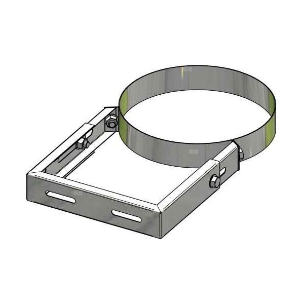 Obejma konstrukcyjna regulowana odl. od ściany powyżej 360 do montażu z DW 85/86 DN 300