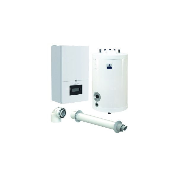 Pakiet - Kocioł gazowy jednofunkcyjny DE DIETRICH MCR4 19 kondensacyjny wiszący 2.5 - 20.7 kW+ Zestaw powietrzno-spalinowyKoncentryczny PP/Alu fi 60/100 + Zasobnik c.w.uSRK100MG