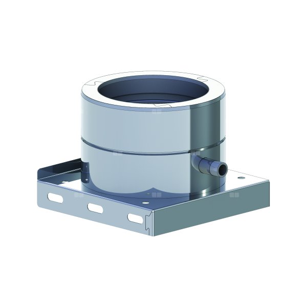 Płyta fundamentowa z odpływem skroplin w bok (nypel 1/2") DN 100