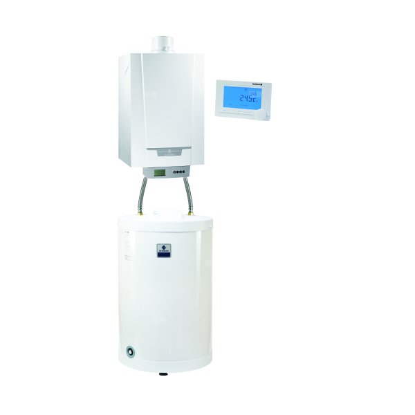 Pakiet - Kocioł gazowy jednofunkcyjny DE DIETRICH MCR3 Evo 24T kondensacyjny wiszący 6.1 - 24.8 kW + RegulatoriSense + Zasobnik c.w.uSR100MG