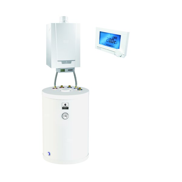 Pakiet - Kocioł gazowy jednofunkcyjny DE DIETRICH MCR3 Evo 24T kondensacyjny wiszący 6.1 - 24.8 kW + RegulatoriSense + Zasobnik c.w.uSRK150MG