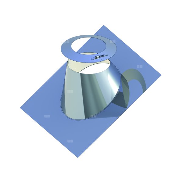 Przejście dachowe 5-15' aluminiowe z kołnierzem DN 100