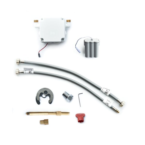 Bateria hiacynt chrom bezdotykowa sensorowa umywalkowa stojąca bez regulacji temperatury w korpusie (4xaa)