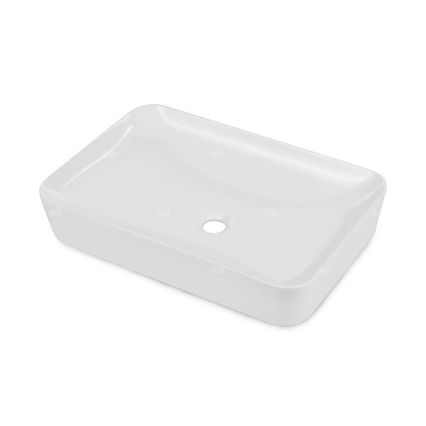 Umywalka tess biała stawiana na blat, 60 cm