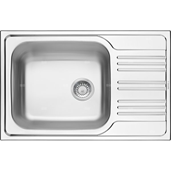 Zlew. xylo satyna 1k z/ko 780x500x180, 3,5" + osprzęt